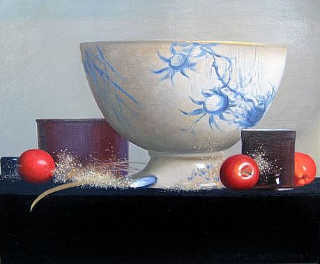 Robert Douglas Hunter, Arrangement with English Punch Bowl, 2005
oil on canvas, 20 x 24 in. (50.8 x 61 cm)
RDH021105
