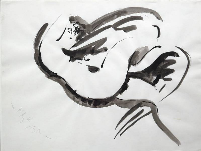 Reuben Nakian, Leda and the Swan, 1978
ink on paper, 24 x 18 in. (61 x 45.7 cm)
RN60.70.065