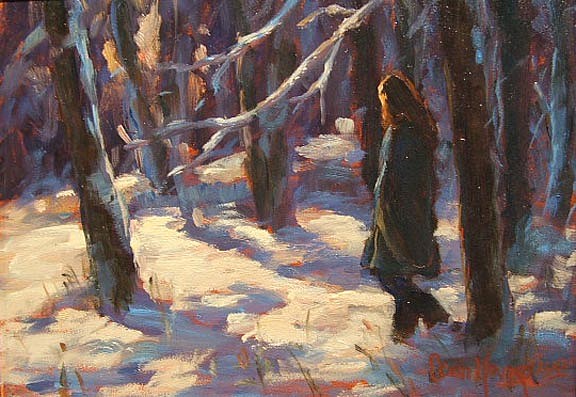 Shirley Cean Youngs, In a Woodland Glade, 2006
oil on canvas, 5 x 7 in.
SCY31106