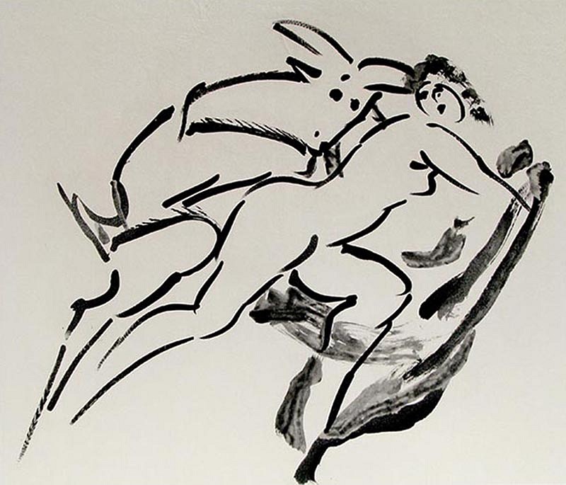 Reuben Nakian, Nymph & Goat Ed. 26/55, 1982
etching, 29 3/4 x 34 1/2 in. (75.6 x 87.6 cm)
RN71109