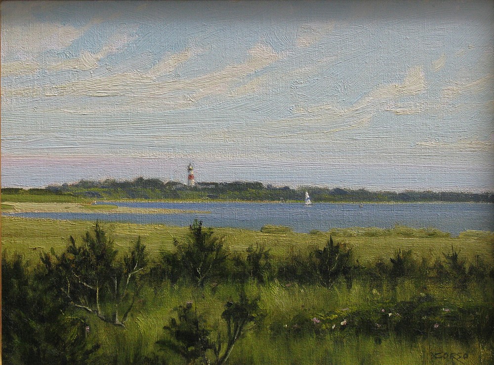 Frank Corso, Sankaty Light View, 2014
oil on canvas, 12 x 16 in. (30.5 x 40.6 cm)
FC140703