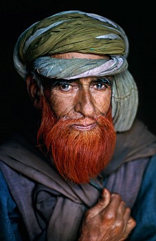 Steve McCurry - Steve McCurry Kashmiri Man with Henna Beard