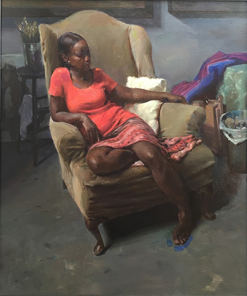 Max Ginsburg, Connie in old studio chair, 2015
oil on canvas, 28 x 24 in. (71.1 x 61 cm)
MG150901
