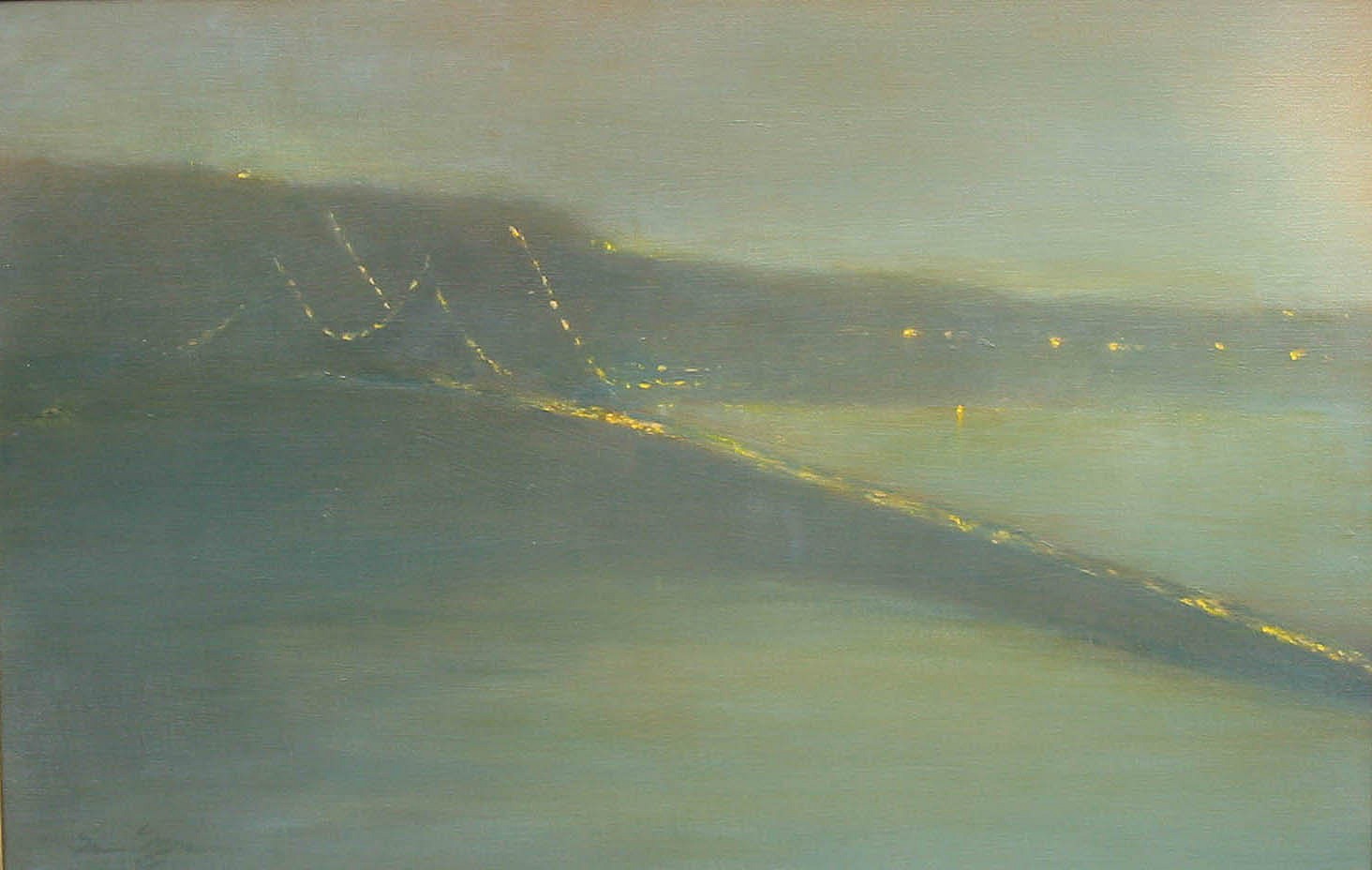 Nina Maguire, Bridge Nocturne V (Tappan Zee), 2006
acrylic on canvas, 20 x 30 in. (50.8 x 76.2 cm)
NM021006
