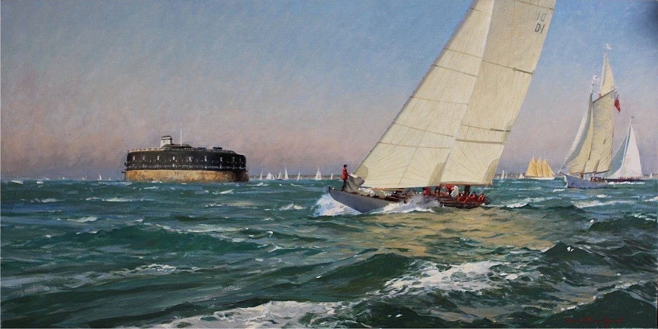 David Bareford, America's Cup Jubilee Celebration, 2016
oil on canvas, 24 x 48 in. (61 x 121.9 cm)
DB160501