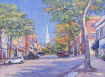 Jan Pawlowski -&nbsp;Jan Pawlowski Greenwich Avenue with Church