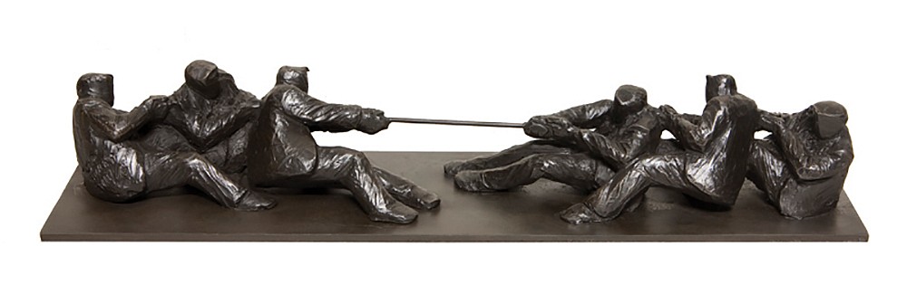 Jim Rennert, Business as Usual, study, Edition of 9, 2011
bronze and steel, 3 x 15 x 3 1/2 in. (7.6 x 38.1 x 8.9 cm)
JR120301