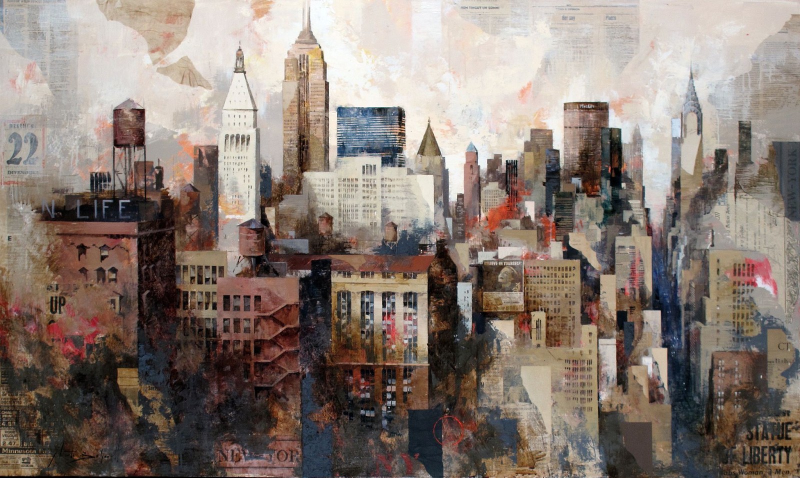 Marti Bofarull, Manhattan Life's
mixed media on canvas, 47 1/8 x 78 5/8 in. (120 x 200 cm)
MB170407