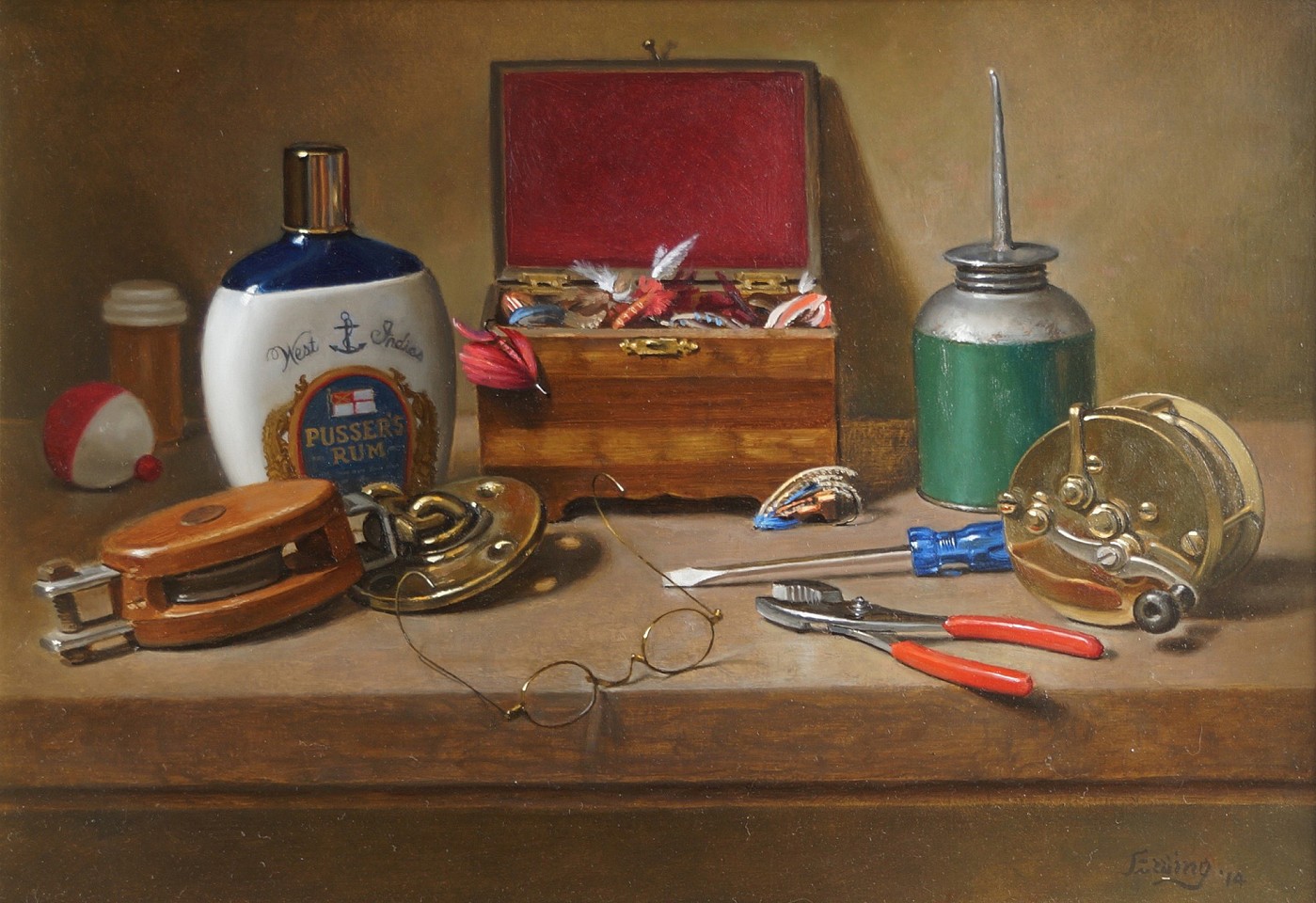 William O. Ewing, Gone Fishing, 2014
oil on wood, 16 x 22 1/2 in. (40.6 x 57.1 cm)
WE180401