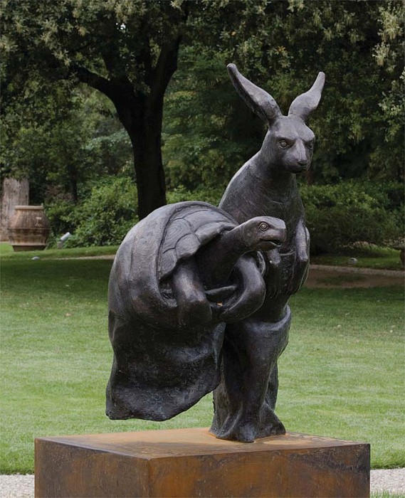 Bjorn Skaarup, The Hare and the Tortoise, Edition of 6, 2009
bronze, 67 x 32 x 24 in. (170.2 x 81.3 x 61 cm)
BS120615