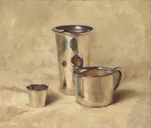 Sarah Lamb, Silver Cups, 2018
oil on linen, 11 x 13 in. (27.9 x 33 cm)
SL180901