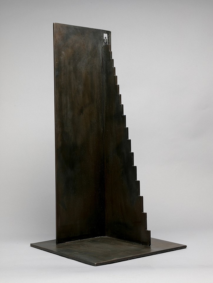 Jim Rennert, Corner Office, Edition of 9, 2018
bronze and steel, 60 x 30 x 30 in. (152.4 x 76.2 x 76.2 cm)