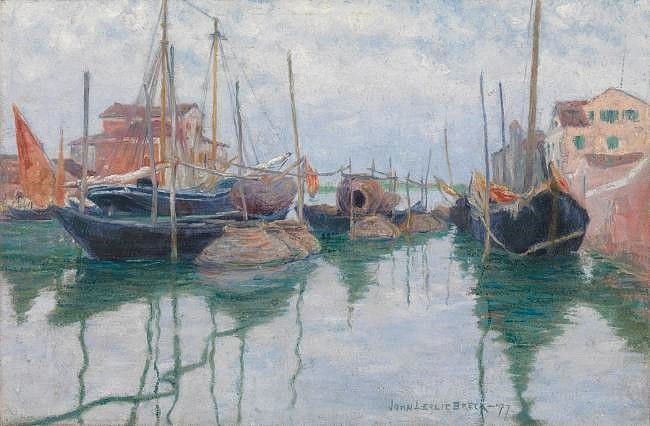 John Leslie Breck, Giudecca Canal, Venice, 1897
oil on canvas, 12 x 18 in. (30.5 x 45.7 cm)
AG7440