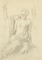 John Singer Sargent, Figure Study for 'Science'
1920, charcoal & graphite on paper