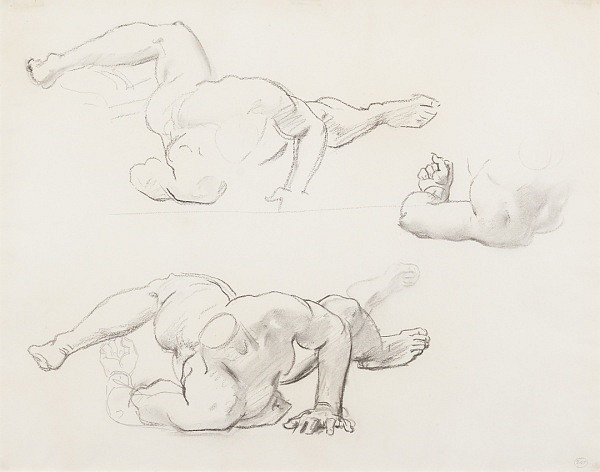 John Singer Sargent, Studies for Medusa
charcoal & graphite on paper, 20 2/5 x 15 9/10 in. (51.8 x 40.4 cm)
JSS190402