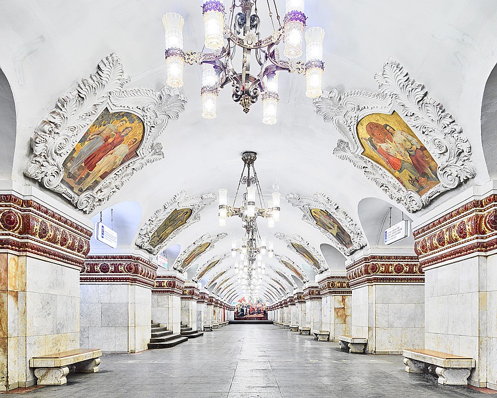 David Burdeny, Kiyevsskaya Metro Station, Moscow, Russia, 2015
archival pigment print, 44h x 55w in