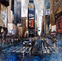 Marti Bofarull, Times Square
mixed media on canvas