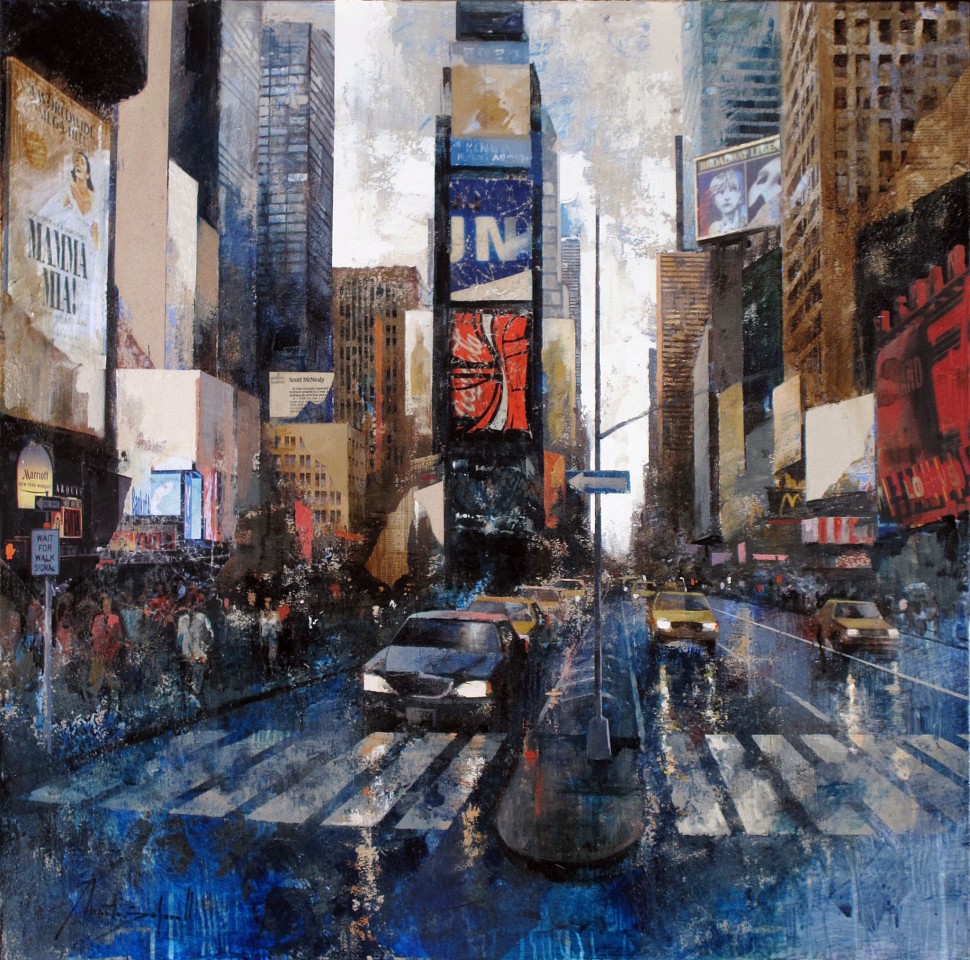 Marti Bofarull, Times Square
mixed media on canvas, 39 1/4 x 39 1/4 in. (100 x 100 cm)
MB170413