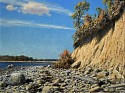 Joseph McGurl, The Boston Harbor Islands Project, Eroding Cliff at Prince Head
2019, oil on panel