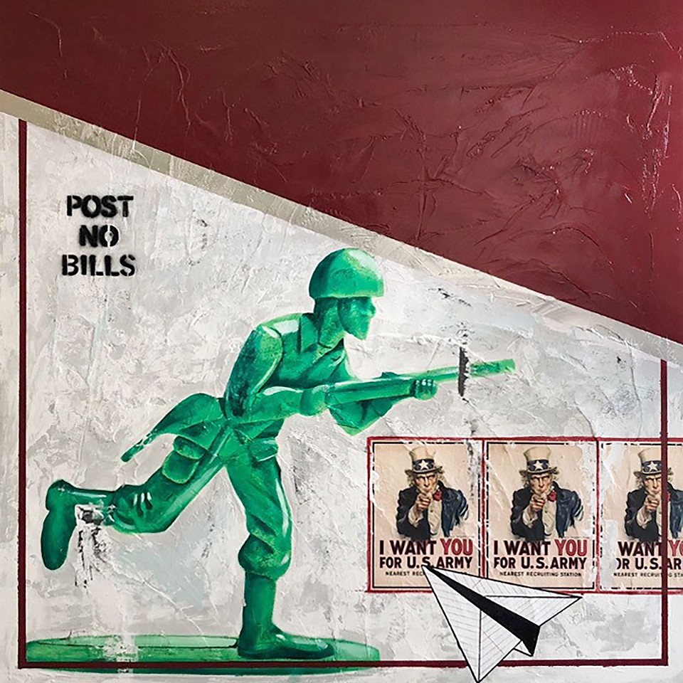 Guy Stanley Philoche, Toy Soldier, 2020
mixed media on board, 48 x 48 in. (121.9 x 121.9 cm)
GSP200601