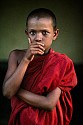 Steve McCurry, Novice Monk Covers Mouth
1995, FujiFlex Crystal Archive Print