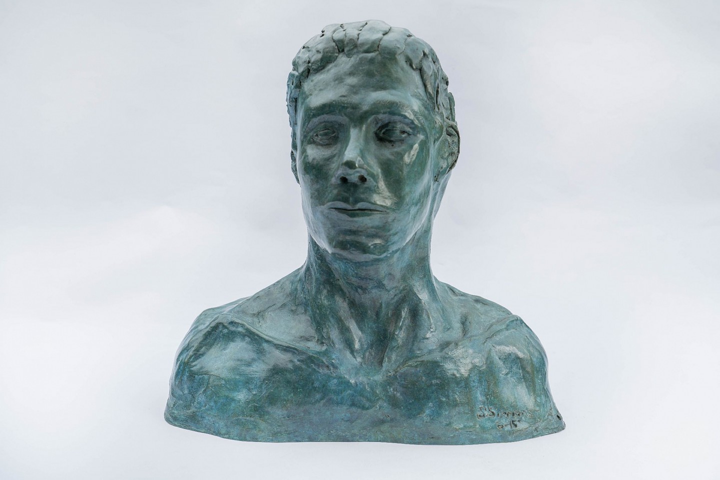 Steven Simmons, Lost in Thought
bronze, 12 1/2 x 13 1/2 x 8 in. (31.8 x 34.3 x 20.3 cm)
SS200217