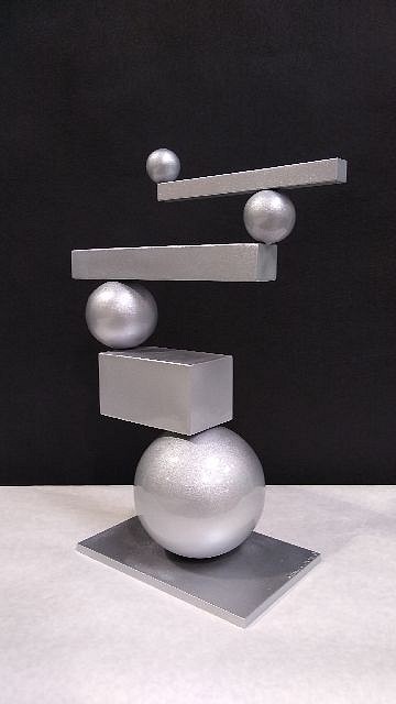 Steven Simmons, Suspended in space (Small)
aluminum, 18 x 14 1/2 x 6 1/4 in. (45.7 x 36.8 x 15.9 cm)
SS210909