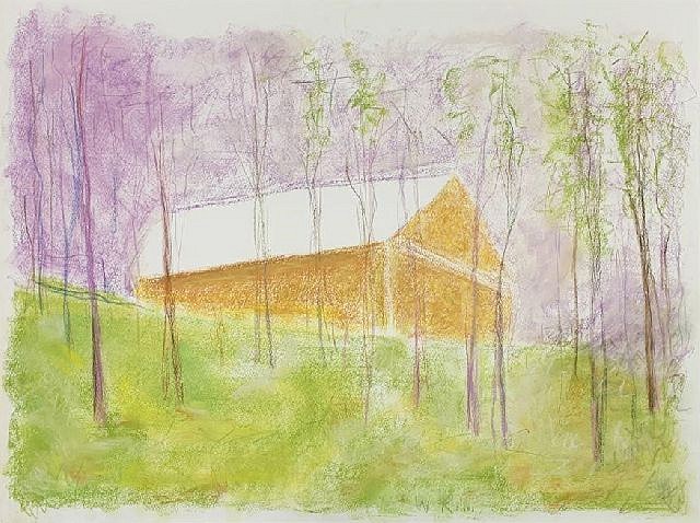 Wolf Kahn, Bridgehampton Barn
pastel on paper, 22 x 30 in. (55.9 x 76.2 cm)
WK211001