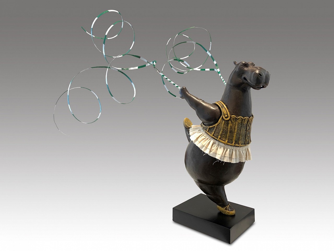 Bjorn Skaarup, Hippo Circus Ribbon Dancer, Ed. of 9, 2021
bronze, 16 x 18 x 15 in. (40.6 x 45.7 x 38.1 cm)
BS211203