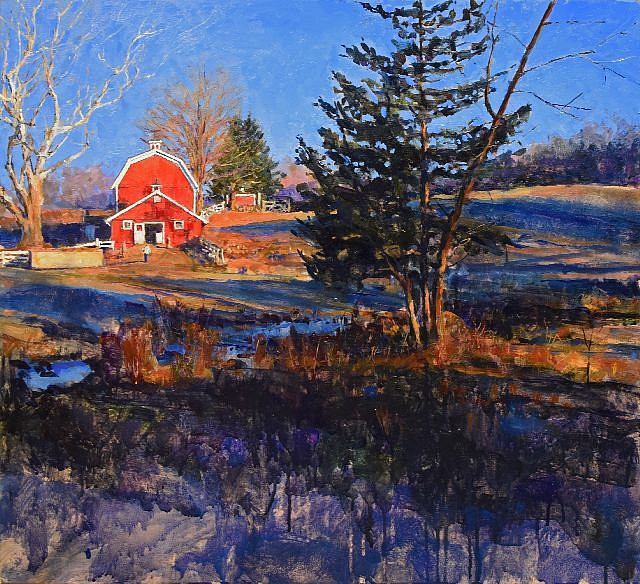 Peter E. Poskas III, Southbury, Sycamore, 2021
oil on board, 24 x 24 in.
PP220201