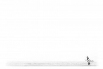 Work:&nbsp;Christophe von Hohenberg Lone Surfer Checking Out The Sets, Ed. 5/10