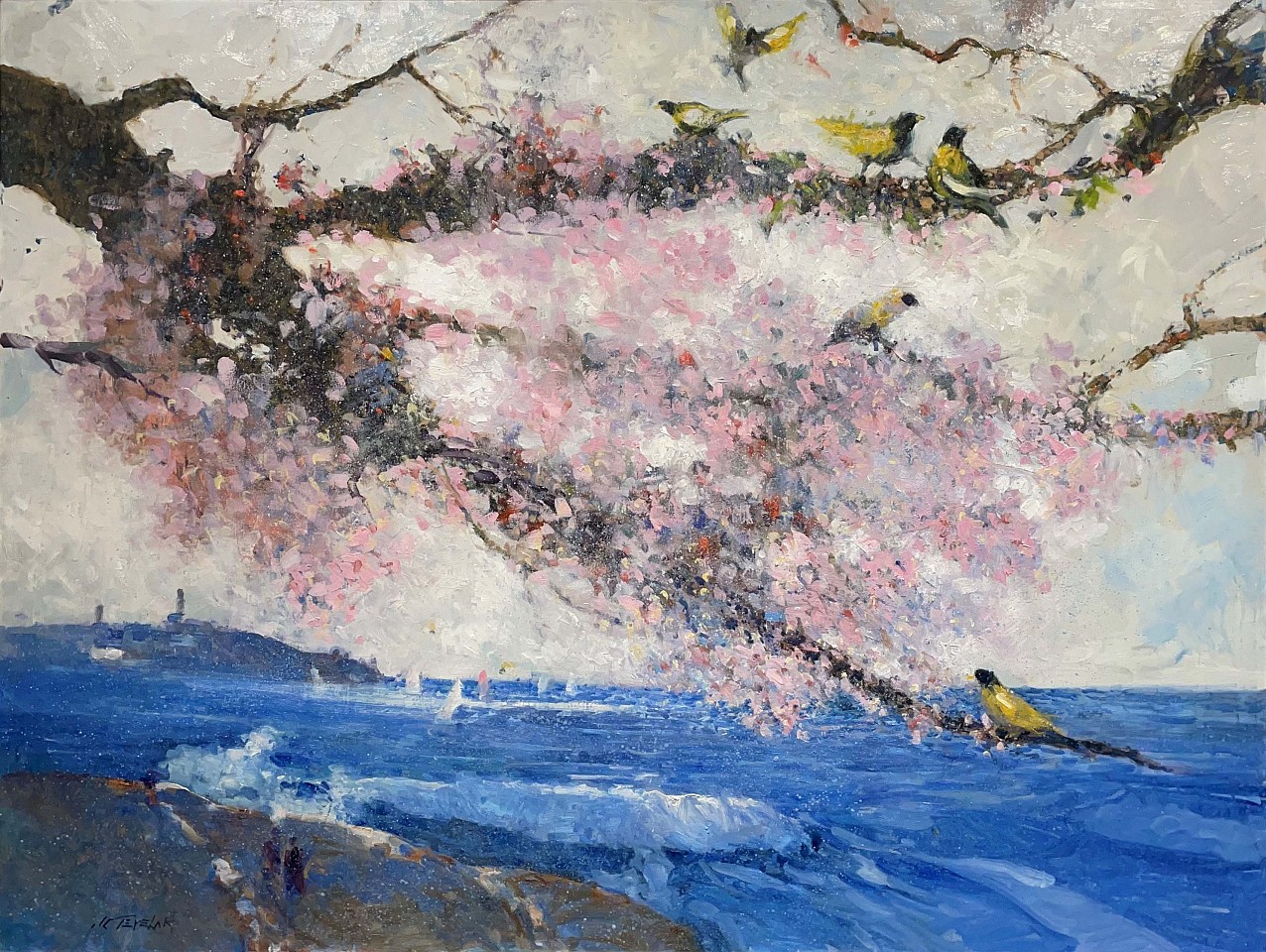John Terelak, Cherry Blossoms, 2022
oil on canvas, 36 x 48 in.
JT220302