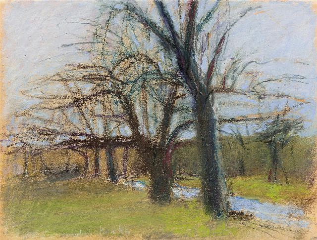 Wolf Kahn, At Green Camp, c. 1971-75
pastel on paper, 9 x 12 in.