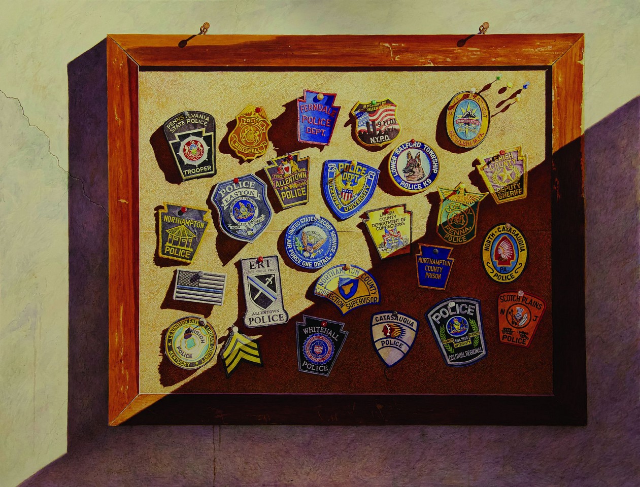 Douglas Wiltraut, Badges of Courage, 2022
egg tempera on panel, 32 x 42 in. (81.3 x 106.7 cm)
DW221101