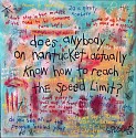 Stephen Pitliuk,  
does Anybody Know How to Reach the Speed Limit
2022, mixed media on canvas