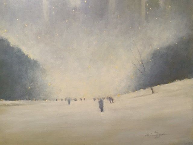 Nina Maguire, Central Park II, Blizzard of 2017, 2017
acrylic on canvas, 24 x 30 in. (61 x 76.2 cm)
NM170801