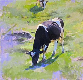 Work: Peter E. Poskas III Advancing Cow