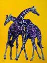 Helmut Koller, Two Giraffes on Yellow
2009, acrylic on linen