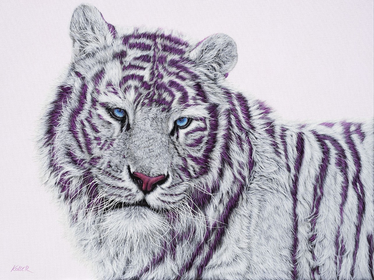 Helmut Koller, Tiger with Magenta Stripes, 2019
acrylic on canvas, 36 x 48 in. (91.5 x 122 cm)
HK230306