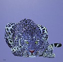 Helmut Koller, Leopard in Blue-Violet
2020, acrylic on canvas