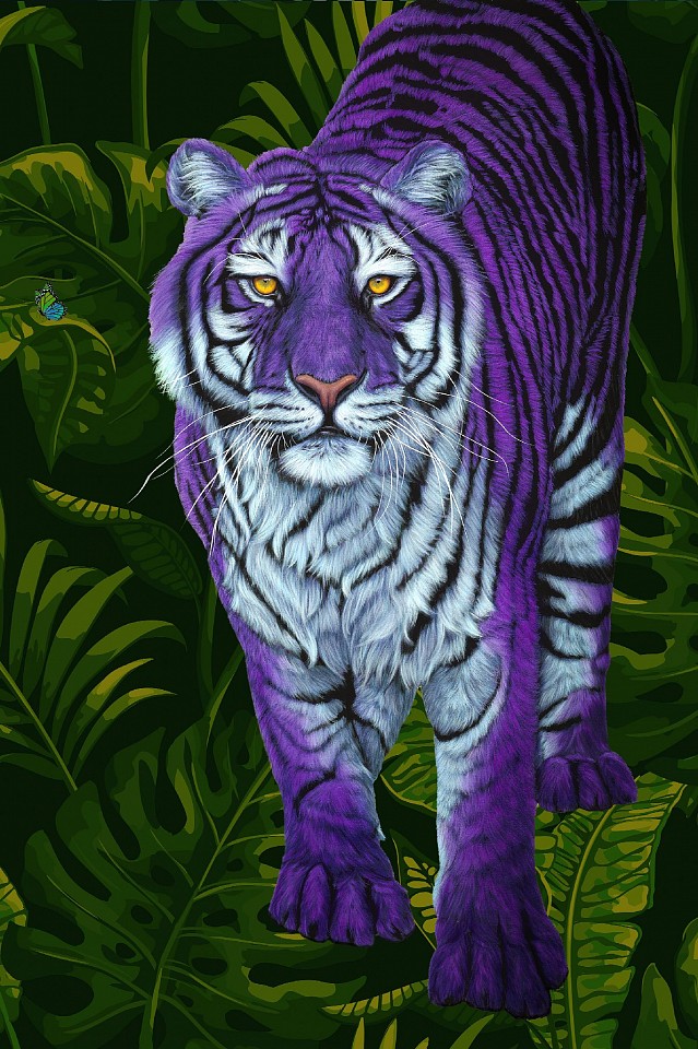 Helmut Koller, Purple Tiger, 2023
archival pigment print and acrylic on paper, 48 x 32 in. (122 x 81.3 cm)
HK230304