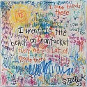 Stephen Pitliuk, I Went to the Beach
2023, mixed media and diamond dust on canvas