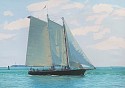Michael Harrell, Schooner Off Shore
2023, oil on canvas
