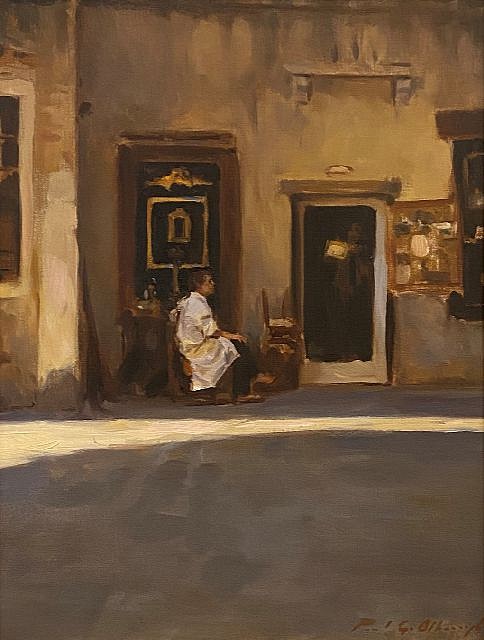 Paul G. Oxborough, Alleyway
oil on linen, 16 x 12 in. (40.6 x 30.5 cm)
PO220202