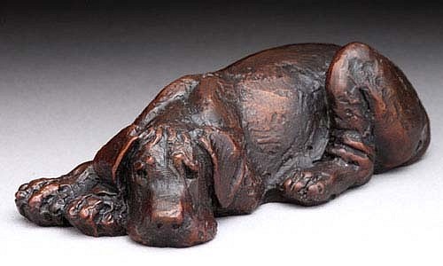 Louise Peterson, Puppy Watch, Ed. 31/99, 2008
bronze, 1 x 3 1/2 x 2 in. (2.5 x 8.9 x 5.1 cm)
LP231207