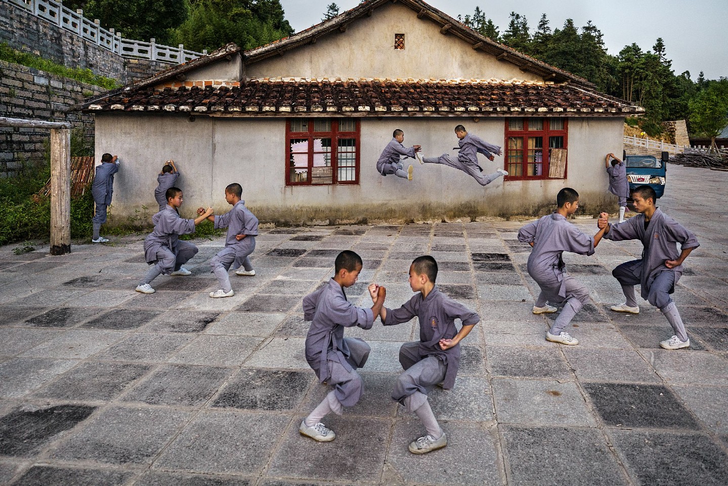 Steve McCurry, Young Practitioners of the Shaolin Tagou Martial Arts School, Ed. of 15
FujiFlex Crystal Archive Print, 30 x 40 in. (76.2 x 101.6 cm)
CHINA-10417