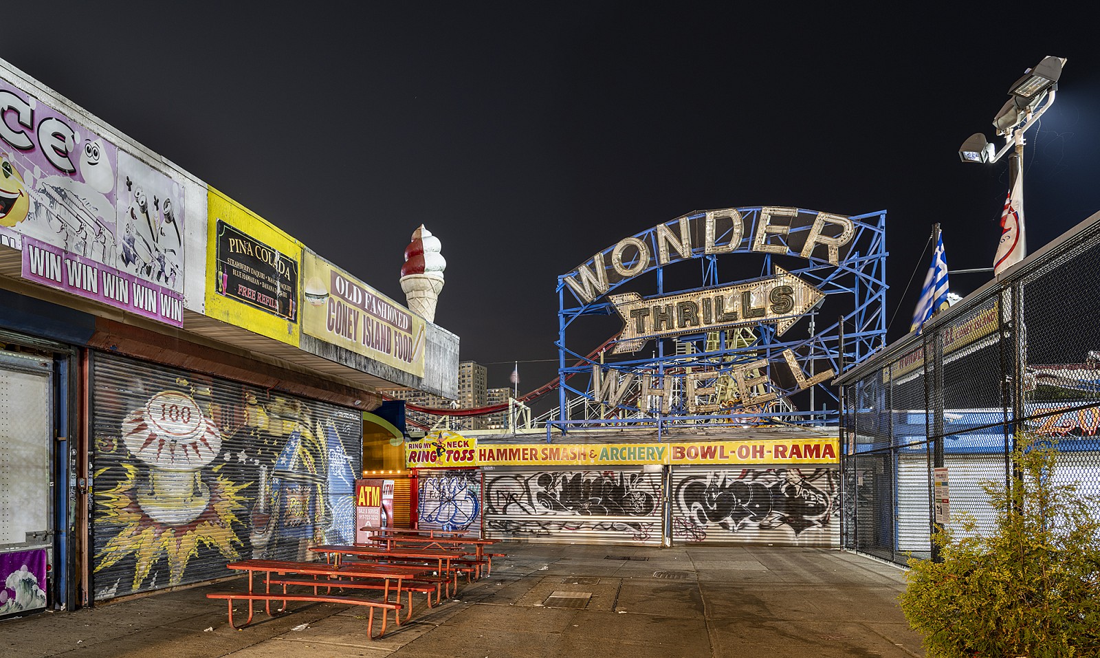 Mark S. Kornbluth, Bowery St and Jones Walk, Ed. of 10, 2021
Dye sublimation on aluminum, 24 x 40 in. (61 x 101.6 cm)