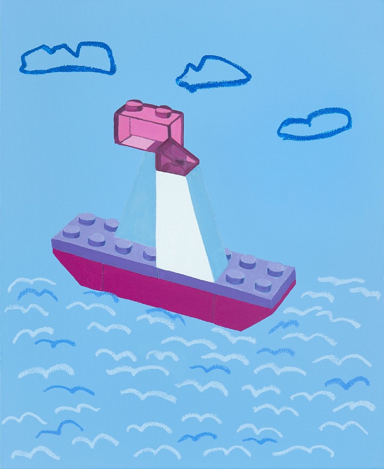 Adam S. Umbach, Sail Daze (light blue), 2024
oil and acrylic on canvas, 20 x 16 in. (50.8 x 40.6 cm)
AU240402