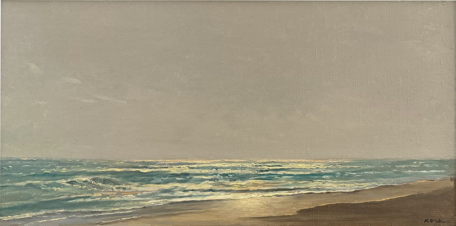 Marla Korr, Magic Hour, 2024
oil on linen, 12 x 24 in. (30.5 x 61 cm)
MK240404