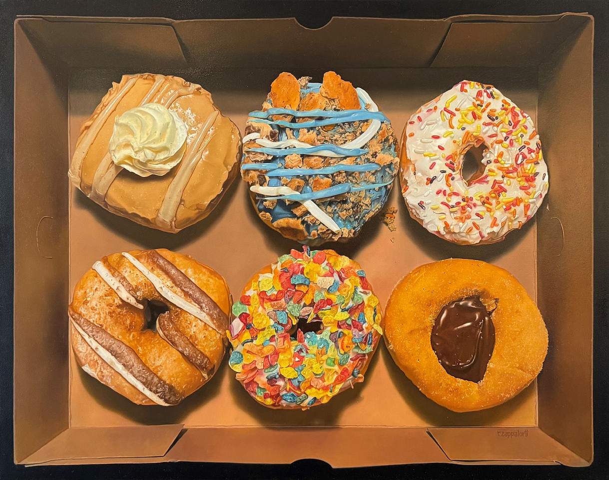 Robert E. Zappalorti, Bakery Beauties
oil on panel, 21 1/4 x 26 1/2 in. (54 x 67.3 cm)
RZ240401